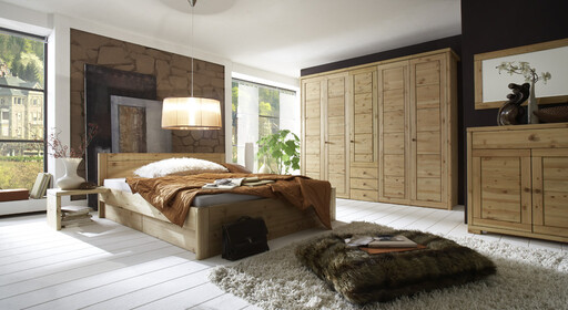 Impressionen zu Wohnglücklich Kleiderschrank mit Kassettenfront und Schubladen Vita, 5-türig, Bild 1