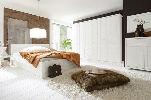 Impressionen zu Wohnglücklich Kleiderschrank mit Kassettenfront und Schubladen Vita, 5-türig, Bild 2