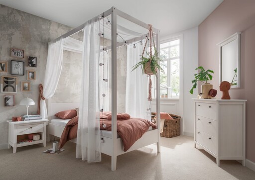 Impressionen zu Wohnglücklich Tüllstoff für Himmelbett Solvita, Bild 1