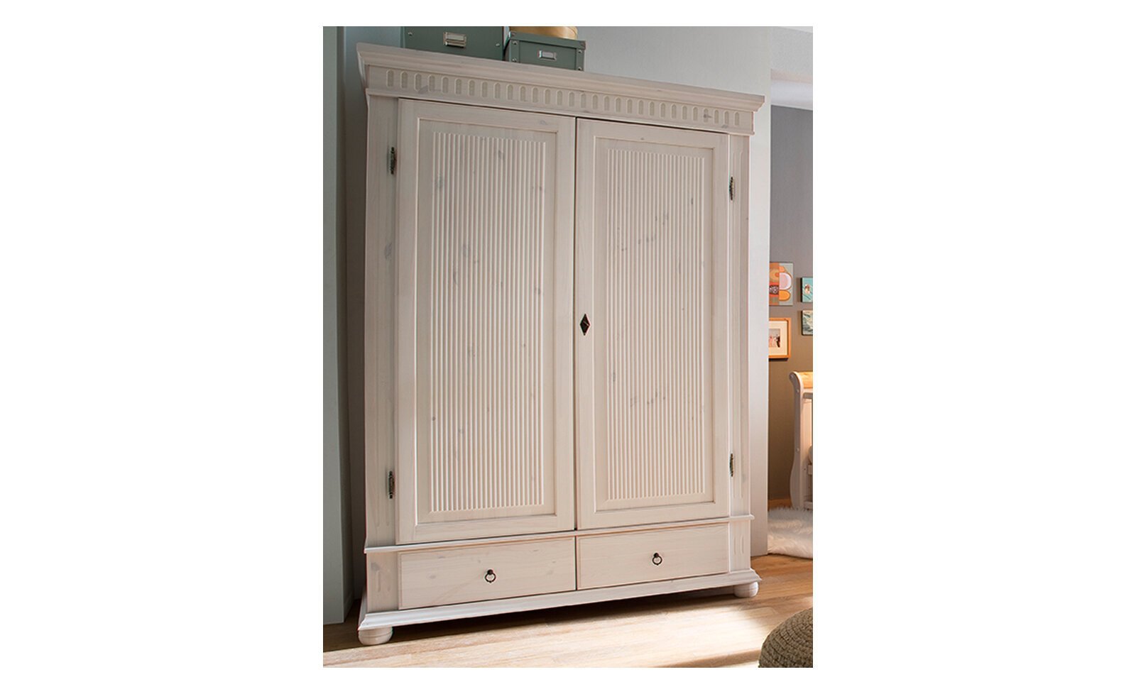 Kleiderschrank Helsinki 140 X 199 Cm Antik Segm 252 Ller
