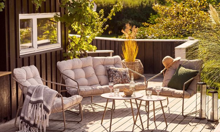 Skandinavische Gartenmöbel