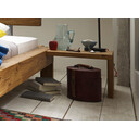 Nachtkommode für Balkenbetten L-Form ohne Schublade Nachtkommode, 44 x 40 x 33 cm