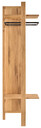 Garderobenpaneel Brest aus Massivholz 37 x 200 cm, Kernbuche