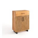 Schuhschrank, Schuhkommode Paula Akustikpaneel Optik 80 x 40 x 100 cm