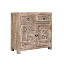 Kommode VIENNA mit Türen und Schubladen B90 x H90 x T40 cm, Braun