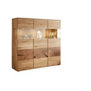 Highboard III Herning Wildeiche mit Hirnholz Maserung 150 x 40 x 145 cm