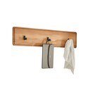 Massivholz Garderobenpaneel Garderobenleiste Roskilde 80 x 6 x 18 cm