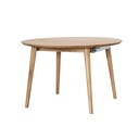 Runder Esstisch Ribe mit optionalem Auszug. 120-165 x 120-165 x 75 cm, ausziehbar