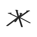 Tischgestell Skagen Jupiter pulverbeschichtetes Metall 90 x 15 x 75 cm, schwarz, ohne Tischplatte