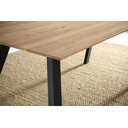 Tischplatte Wildeiche Skagen mit Schweizer Kante 140 x 90 cm, ohne Fuß/Gestell