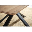 Tischplatte Skagen Wildeiche Massivholz gesoftete Kante 140 x 90 cm, ohne Fuß/Gestell