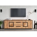 TV-Board Vejers IV, Wildeiche Massiv, Hirnholz 166 x 55 x 54 cm