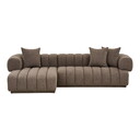 Aurora Lounge Sofa mit 3 Kissen 299 x 104/160 x 68 cm, Longchair rechts
