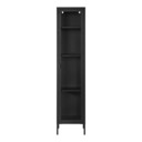 Brisbane Slim Display Cabinet 40x35x180 cm, schwarz
