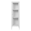 House Nordic Brisbane Slim Vitrinenschrank 1 40x35x140 cm, weiß