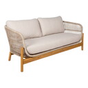 Terracina Lounge Garten Sofa, Akazie/Beige, inkl. Kissen Braun/Beige, 175x78x72 cm