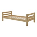 Infanskids Einzelbett aus Kiefer, Kinderbett 90 x 200 cm, Kiefer laugenfarbig