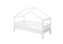Hausbett für Kinder aus Kiefer Bett, 90x200 cm, weiß