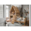 Infanskids Kinderbett mit Spielbettaufsatz 90 x 200 cm, laugenfarbig