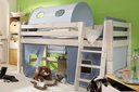 InfansKids Kinderzimmer Tiset halbhohes Abenteuerbett, 210 x 117 x 123 cm