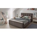 INFANSKIDS Polsterbett Lima – Kinderbett  für Jungen & Mädchen 90x200 cm (104x216x94), Anthrazit