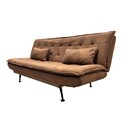 Schlafsofa Jazz 3-Sitzer 195 cm, Mikrofaser braun