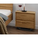 Faaborg-Nachtkommode mit Metallkufe B50 x T35 x H50 cm, Wildeiche