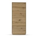 Highboard St. Gallen aus Wildeiche Wildeiche, B630 x T435 x H1445 mm, Türanschlag links