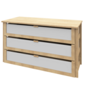 Kleiderschrank Klara Zubehör Schubfach mit Glasfront 116,8 cm