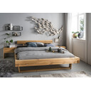 Schwebebalkenbett Oure aus Kiefer 140 x 200 cm, gelaugt geölt