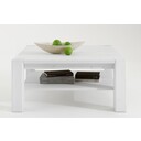 Wohnglücklich Couchtisch Vita aus massiver Kiefer 74 x 48 x 74 cm, weiß