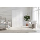 Kleiderschrank Vita mit Kassettenfront 3-türig, Kiefer Massiv 163 x 62 x 224 cm, weiß