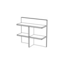 Rückwand Regal für Wickelkommode Vita 95x32x87 cm, gebeizt/geölt