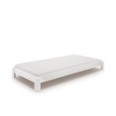 Stapelbett Denver aus massiver Buche weiß lackiert Denver 2, 90 x 200 cm, Buche weiß, Einlegetiefe 10 cm