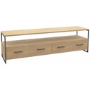 TV Kommode Lissabon aus massiver Wildeiche 160 x 46 x 40 cm